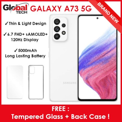 三星Galaxy A73 5G 128GB或256GB（免费：钢化玻璃+后盖）